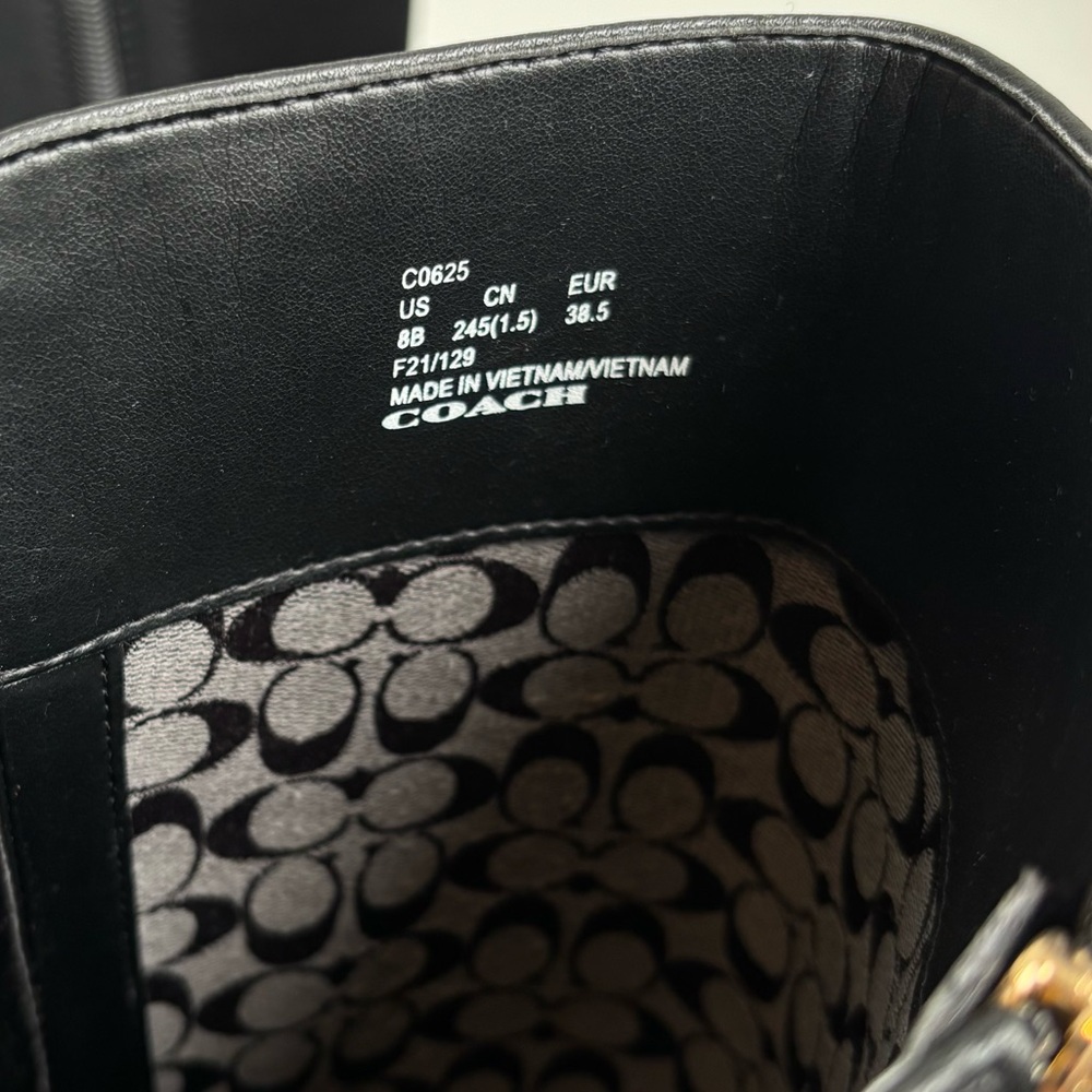 Coach Black Riding Boots - Picture 2 of 5